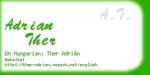 adrian ther business card
